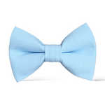 Load image into Gallery viewer, Sky Blue Cotton Bow Tie
