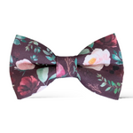 Load image into Gallery viewer, Cabernet Floral Cotton Bow Tie

