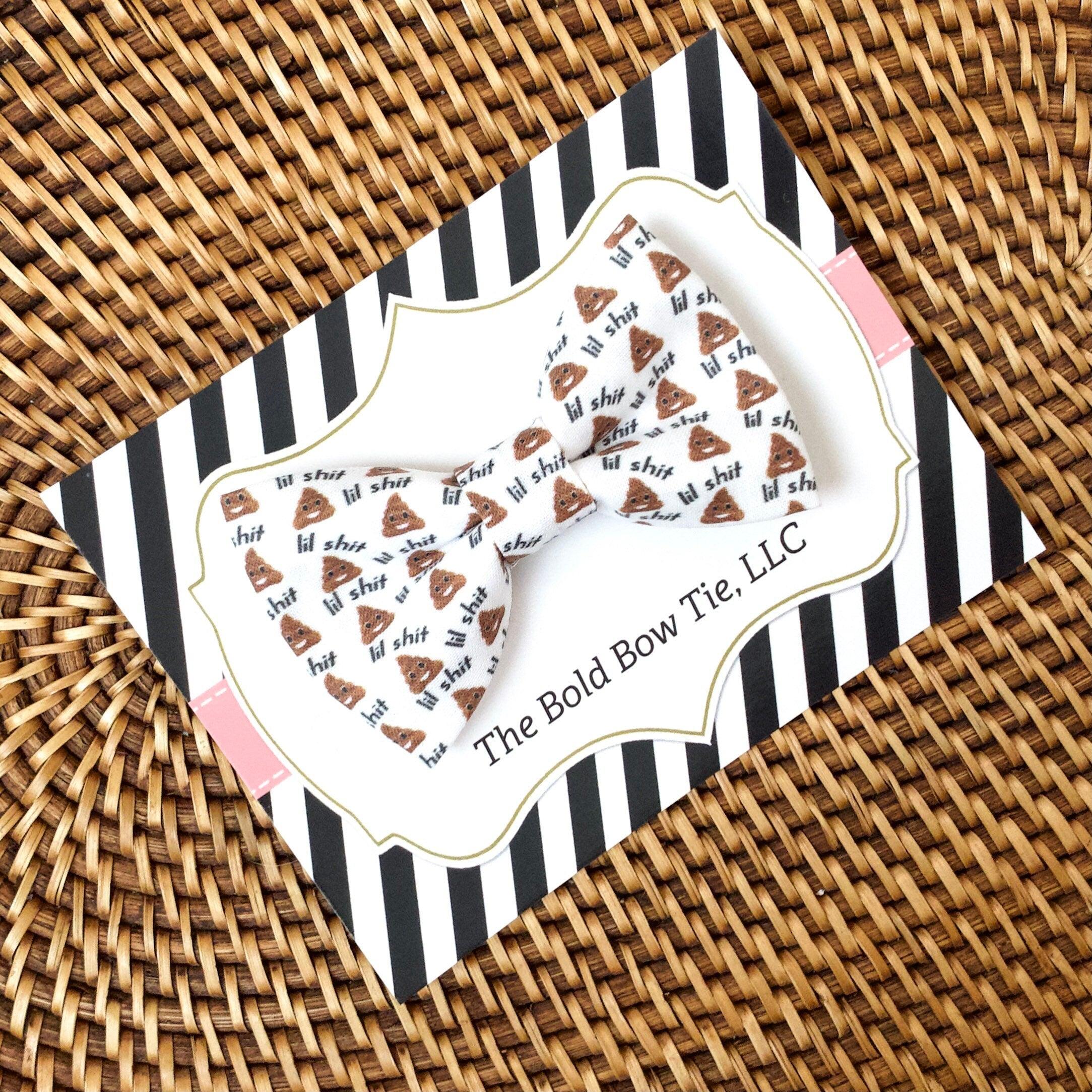 Poop Emoji Bow Tie for Dog and Cat Collar