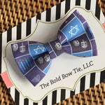 Load image into Gallery viewer, Hanukkah Bow Tie for Dog and Cat Collar
