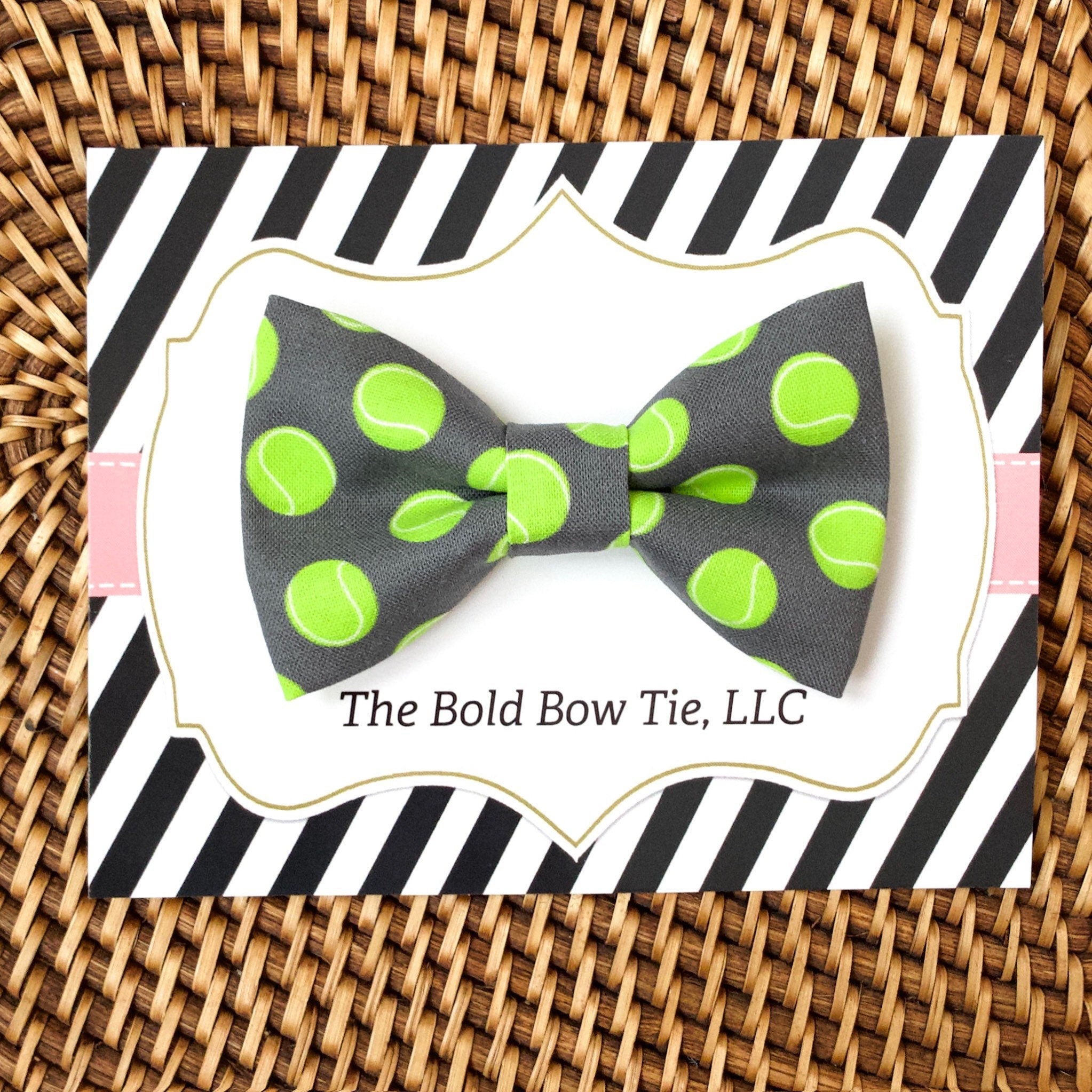 Tennis Balls Bow Tie for Dog and Cat Collar
