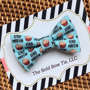 Stud Muffin Bow Tie for Dog and Cat Collar