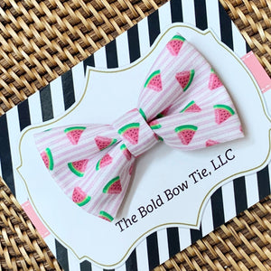 Pink Watermelon Bow Tie for Dog and Cat Collar