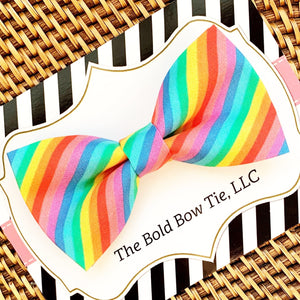Rainbow Bow Tie for Dog and Cat Collar