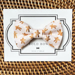Load image into Gallery viewer, Gingerbread Man Bow for Dog Collar and Cat Collar
