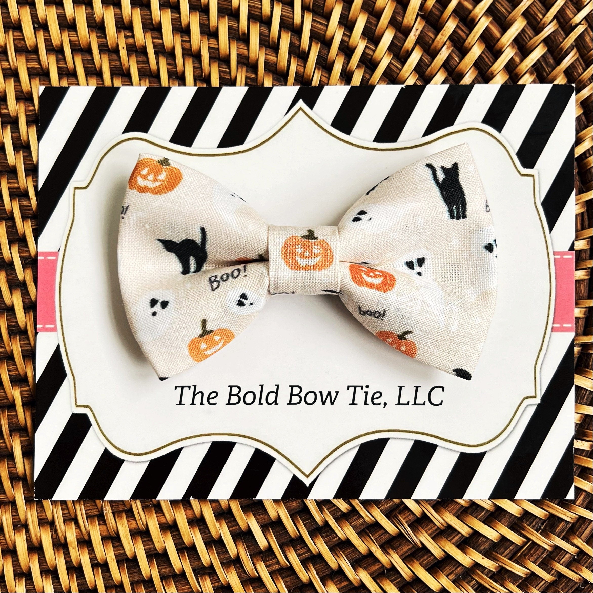 Neutral Halloween Pet Bow Tie for Dog and Cat Collar