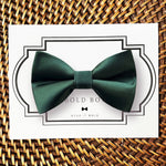Load image into Gallery viewer, Emerald Green Satin Bow Tie for Dog Collar or Cat Collar

