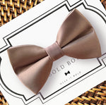 Load image into Gallery viewer, Taupe Satin Bow Tie for Dog Collar or Cat Collar
