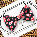 Load image into Gallery viewer, Peppermint Swirl Candy Bow for Dog Collar and Cat Collar
