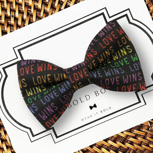Love Wins Pride Bow for Dog Collar and Cat Collar