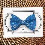 Load image into Gallery viewer, Light Blue Hanukkah Bow for Dog Collar and Cat Collar

