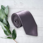 Load image into Gallery viewer, Lavender Haze Satin Necktie
