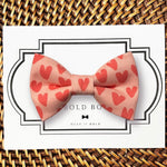Load image into Gallery viewer, Blush Hearts Valentine&#39;s Day Bow for Dog Collar and Cat Collar
