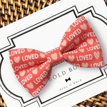 Load image into Gallery viewer, Loved Valentine&#39;s Day Bow for Dog Collar and Cat Collar
