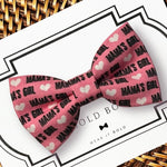 Load image into Gallery viewer, Mama&#39;s Girl Valentines Day Bow for Dog Collar and Cat Collar
