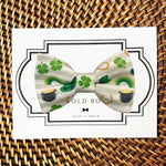 Load image into Gallery viewer, Green Lucky Charms Bow Tie for Dog Collar or Cat Collar
